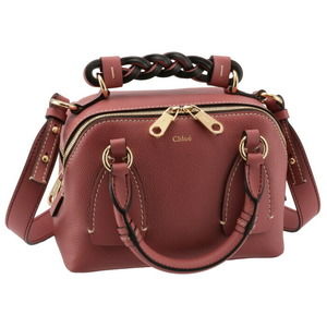 Chloe Daria Small Shoulder Bag Leather Rose